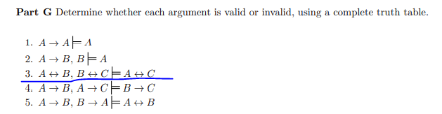 Solved Part G Determine whether each argument is valid or | Chegg.com