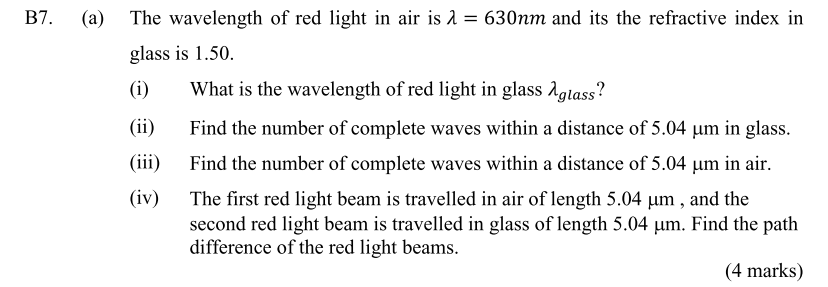 the wavelength of red light in air is 7890a