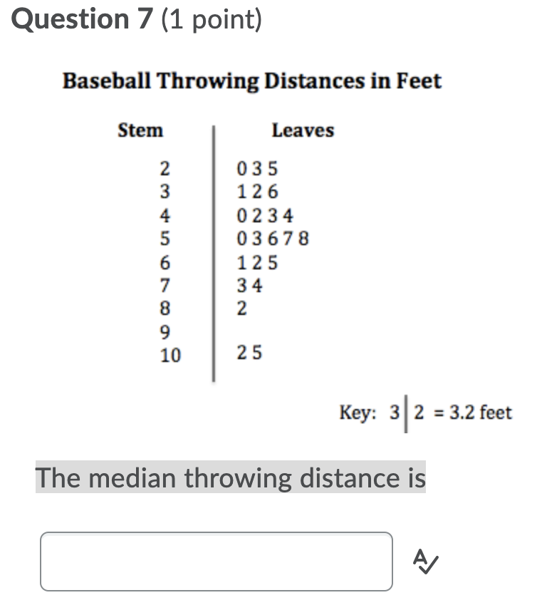 Solved Question 7 (1 point) Baseball Throwing Distances in