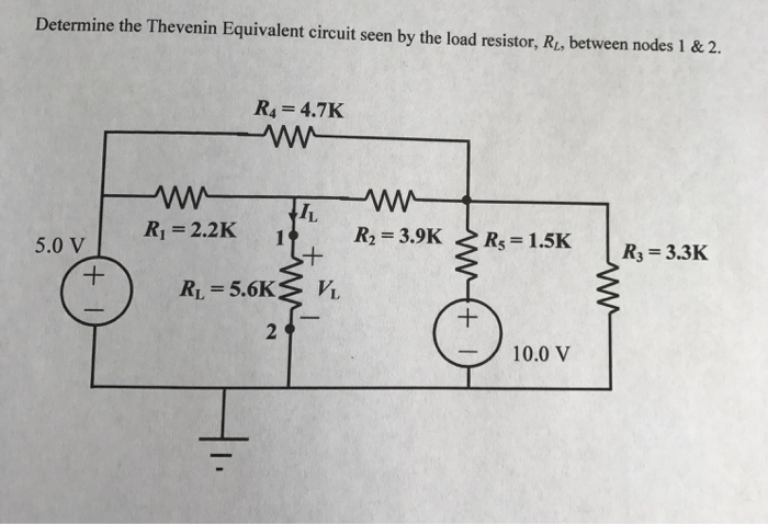 Solved Determine the Thevenin Equivalent circuit seen by the | Chegg.com