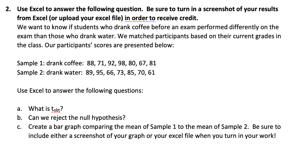 Solved Use Excel to answer the following question. Be sure | Chegg.com