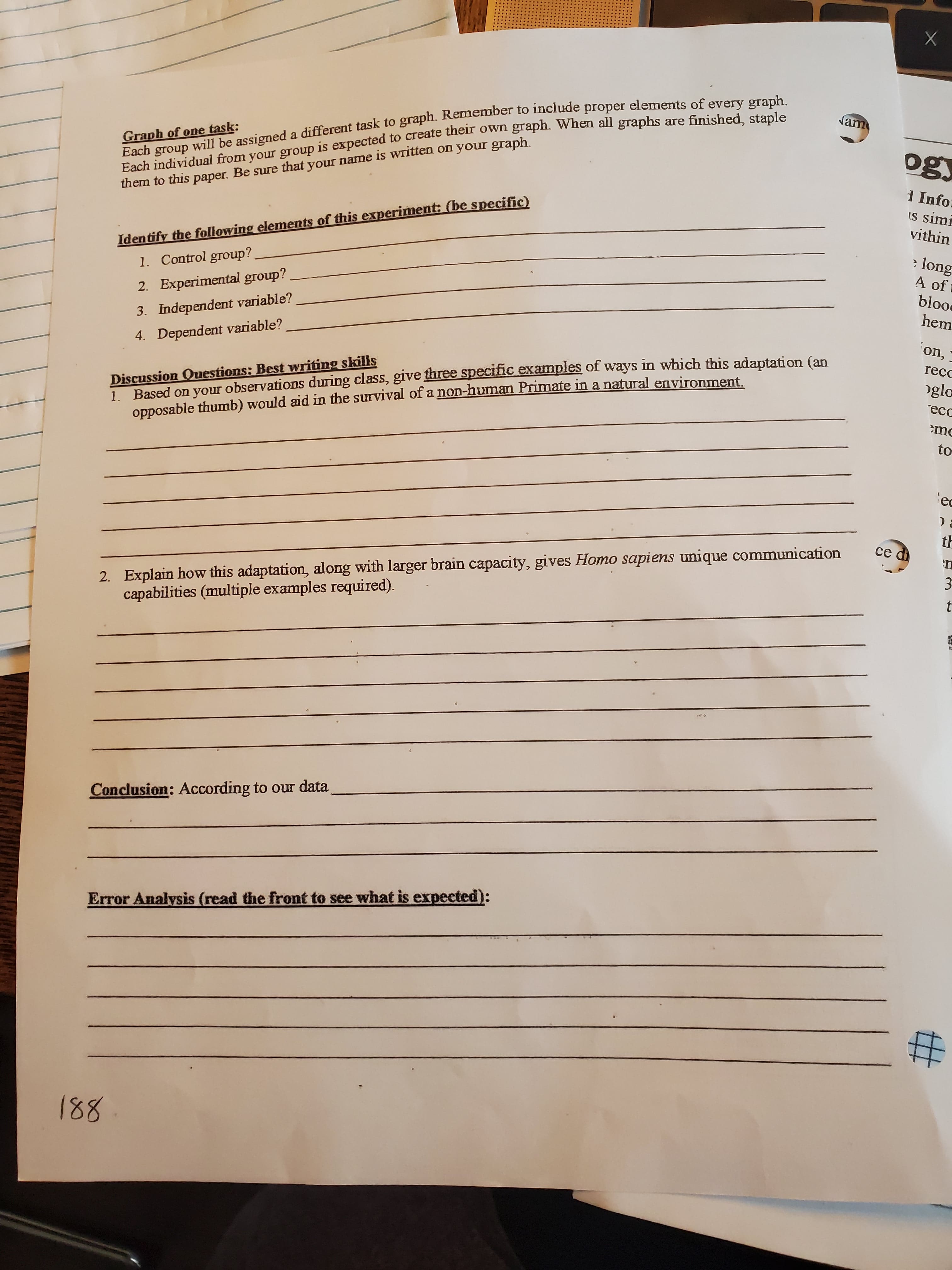 Solved ADAPTATION: physical trait of an organism that aids | Chegg.com