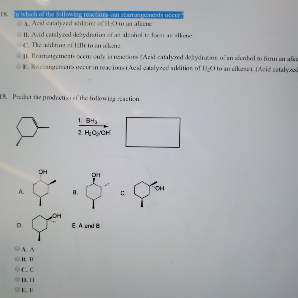 Solved 18. In Which Of The Following Reactions Can | Chegg.com Solved 18. In Which Of The Following Reactions Can | Chegg.com