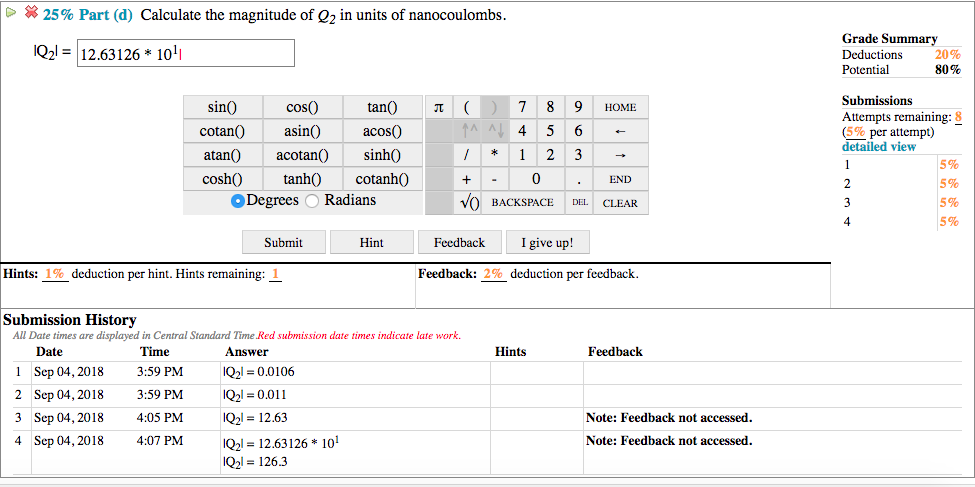 Solved (5 %) Problem 6: A positively charged particle Q,-+35 | Chegg.com