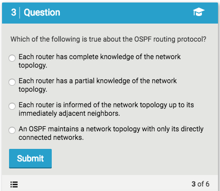 Solved 1 Question If you have a small Routing Information | Chegg.com