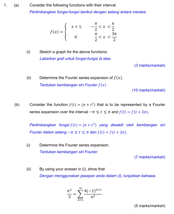 Solved Consider The Following Functions With Their Interval. | Chegg.com