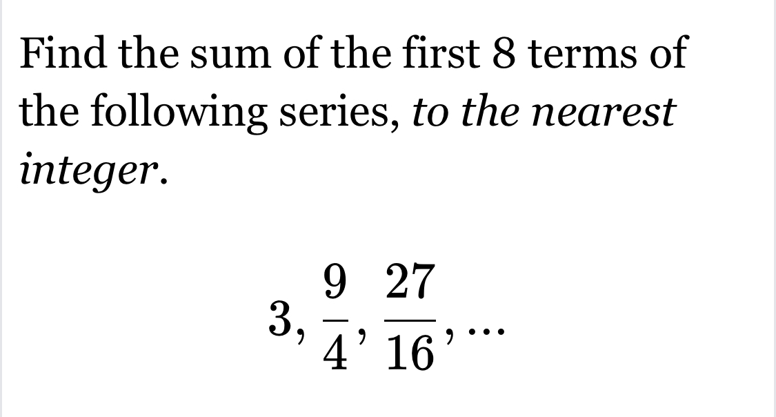 solved-find-the-sum-of-the-first-8-terms-ofthe-following-chegg