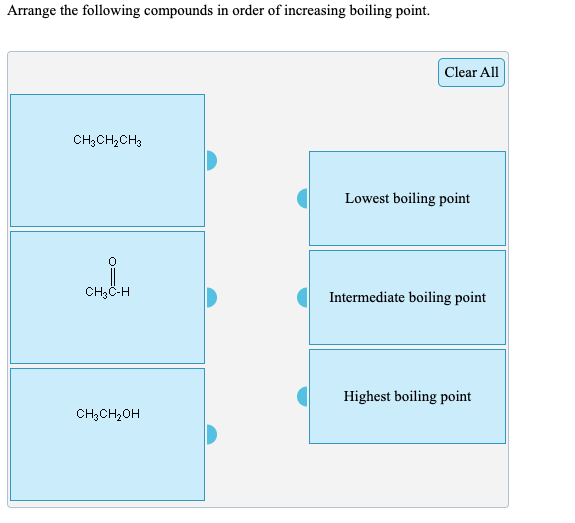 Solved Arrange The Following Compounds In Order Of 2529