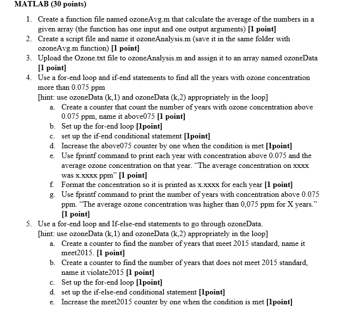 Solved MATLAB (30 points) 1. Create a function file named | Chegg.com