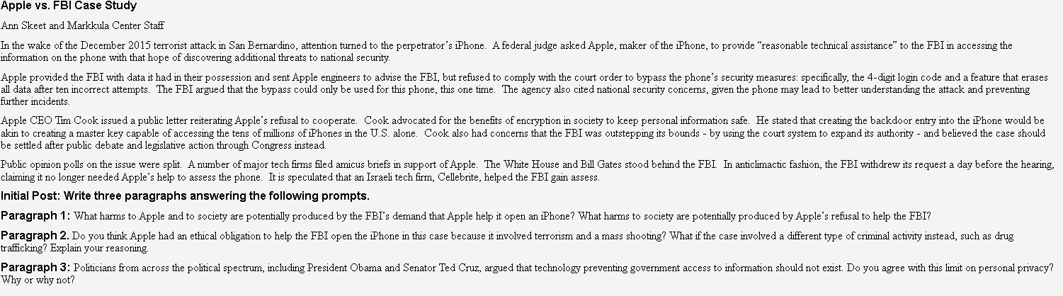 apple vs fbi case study questions and answers