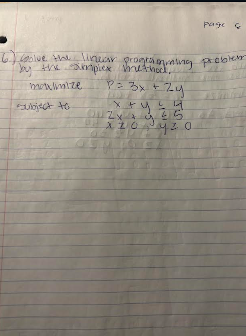 Solved 5.) Solve the linear programming problem bg the | Chegg.com