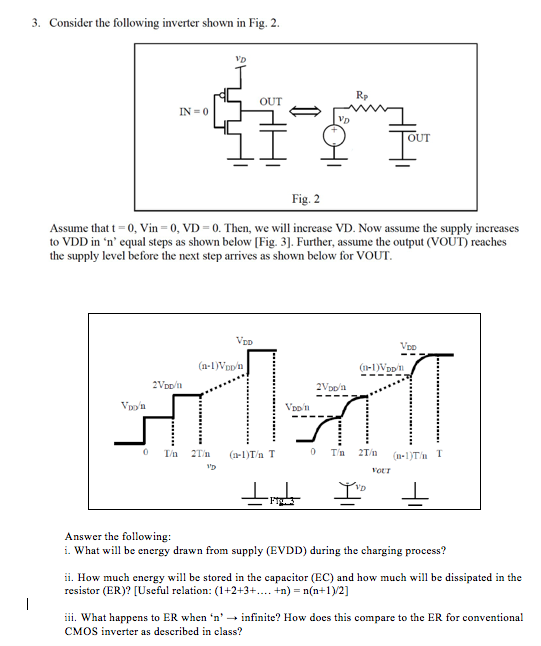 3. Consider the following inverter shown in Fig. 2. | Chegg.com