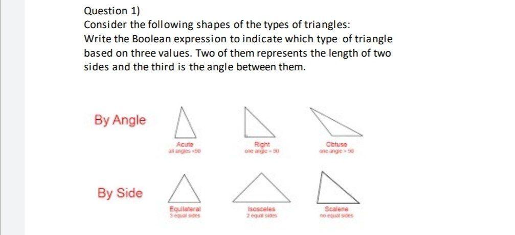 Solved Question 1) Consider the following shapes of the | Chegg.com