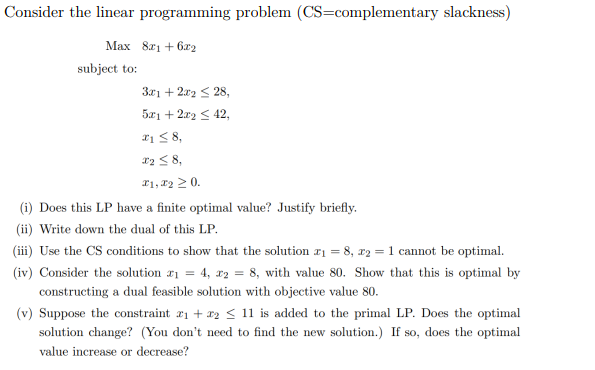 Solved Consider the linear programming problem | Chegg.com