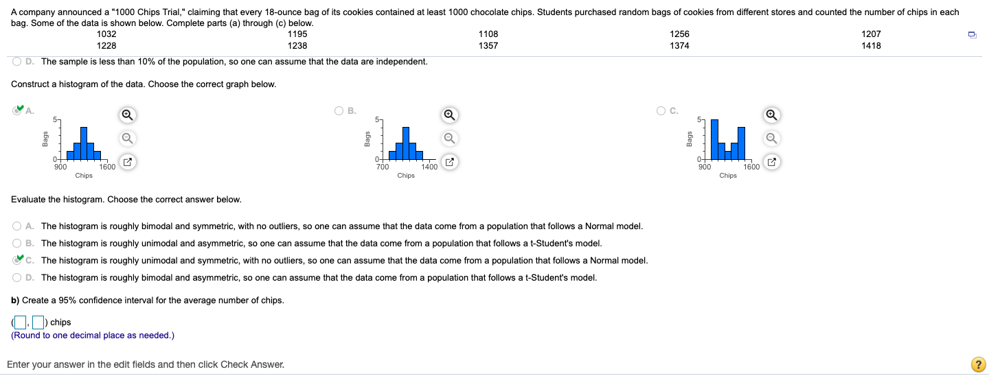 Solved Create a 95% confidence interval for the average | Chegg.com