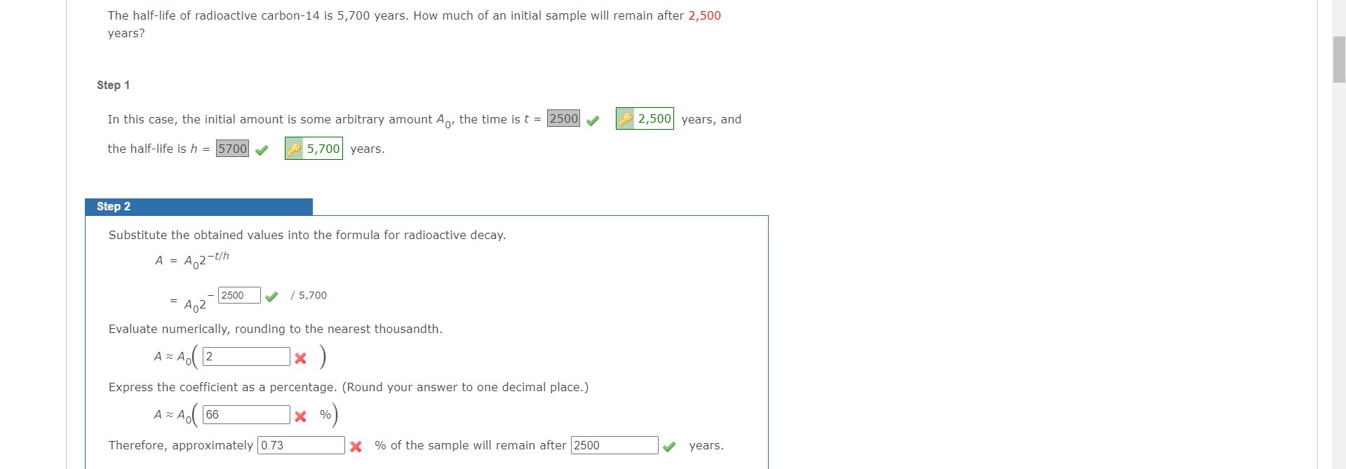 solved-the-half-life-of-radioactive-carbon-14-is-5-700-chegg