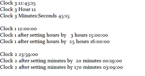 Solved Need help with the class Clock, needs all the methods | Chegg.com