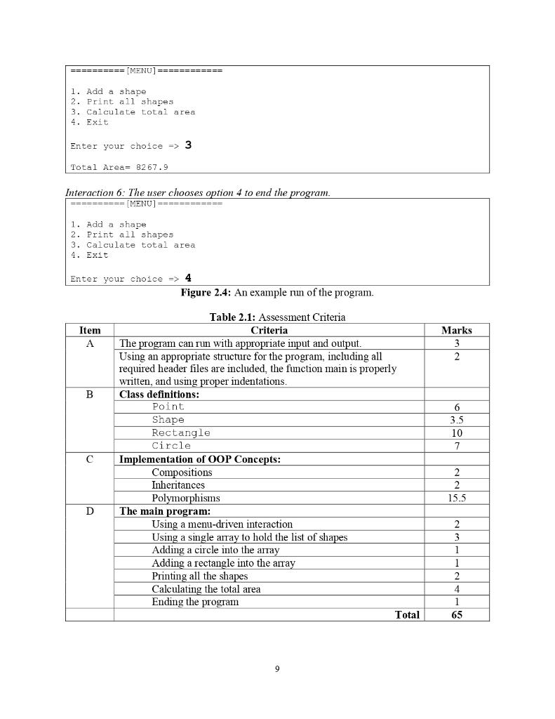 Solved Program 2 [65 Marks] Rectangles and circles are most | Chegg.com
