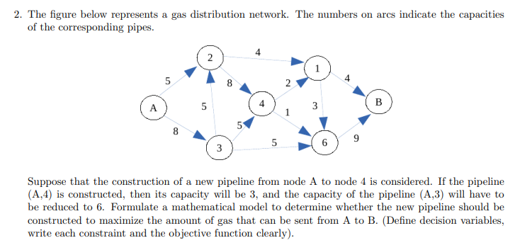 Solved 2. The figure below represents a gas distribution | Chegg.com