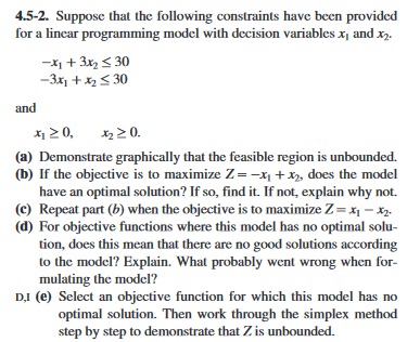 Solved 4.5-2. Suppose that the following constraints have | Chegg.com