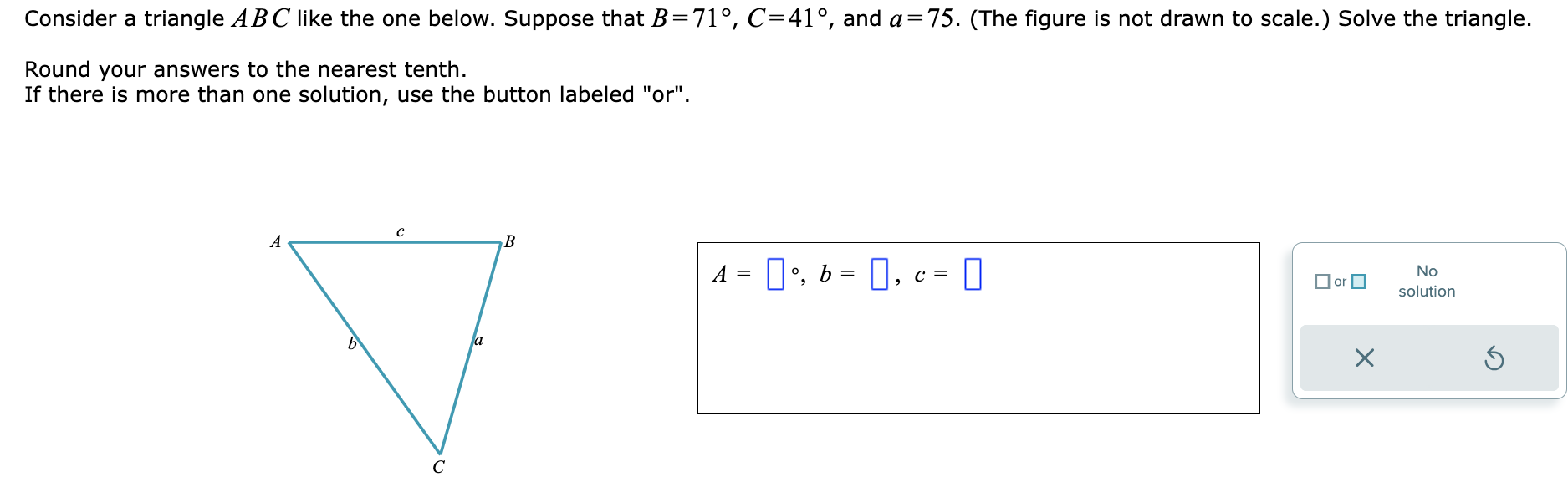 Solved Consider A Triangle ABC Like The One Below. Suppose | Chegg.com