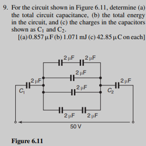 Solved 9. For the circuit shown in Figure 6.11, determine | Chegg.com