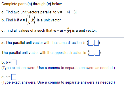 Solved Complete parts (a) through (c) below. a. Find two | Chegg.com