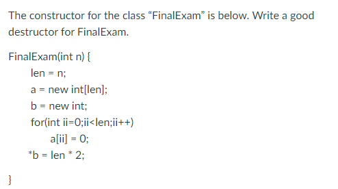 Solved The constructor for the class 