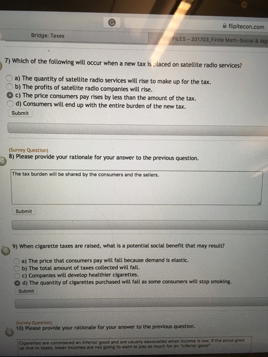 Solved 슬 Bridge Taxes ILES 201703 Finite