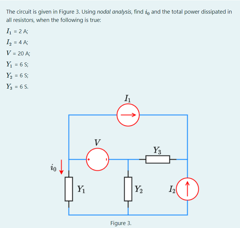 Solved The circuit is given in Figure 3. Using nodal | Chegg.com