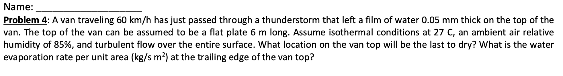 Solved Problem 4: A van traveling 60 km/h has just passed | Chegg.com