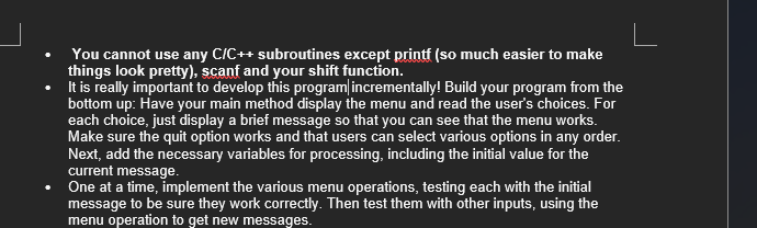 Solved Title: Encryption Menu Point Value: 100 The Problem | Chegg.com