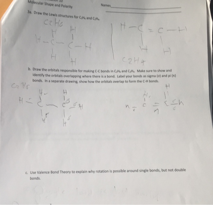 Solved Molecular Shape and Polarity a. Draw the Lewis Chegg