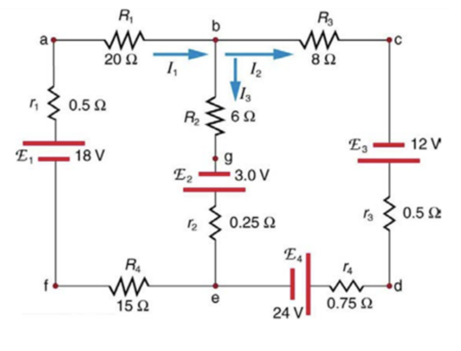 Solved Find the currents (I1, I2, I3) in the circuit. Show | Chegg.com