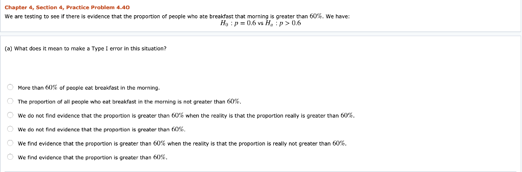 Solved Chapter 4, Section 4, Practice Problem 4.40 We are | Chegg.com