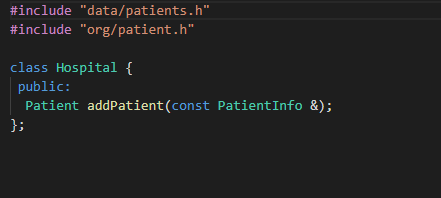 C++ The Community Hospital is updating their patient | Chegg.com