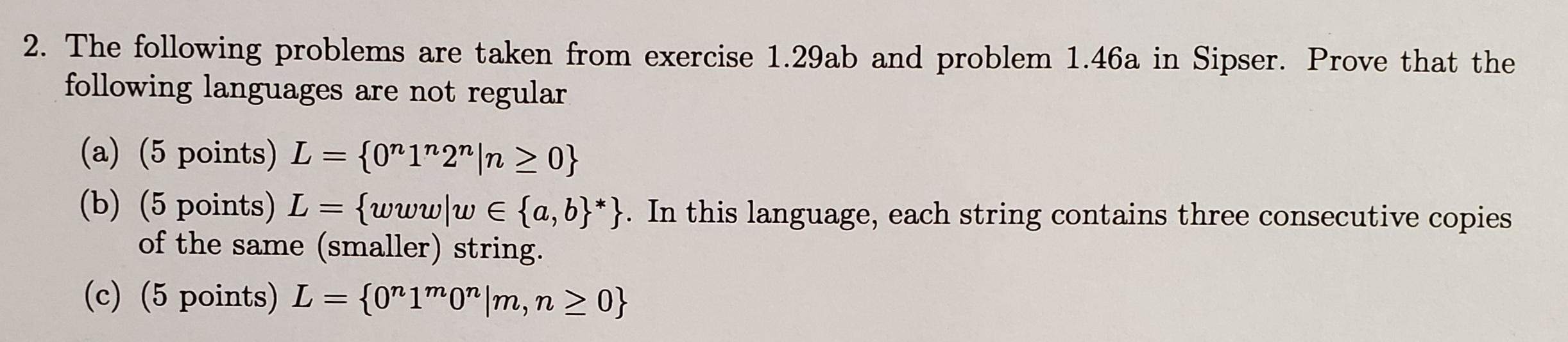 Solved 2. The Following Problems Are Taken From Exercise | Chegg.com