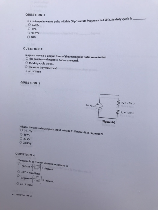 Solved QUESTION a rectangular wave's pulse width is 50 uS | Chegg.com