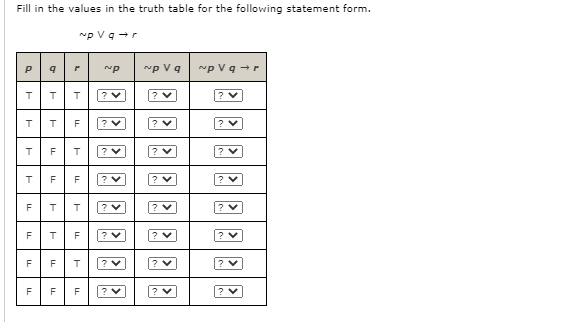 Solved Fill in the values in the truth table for the | Chegg.com