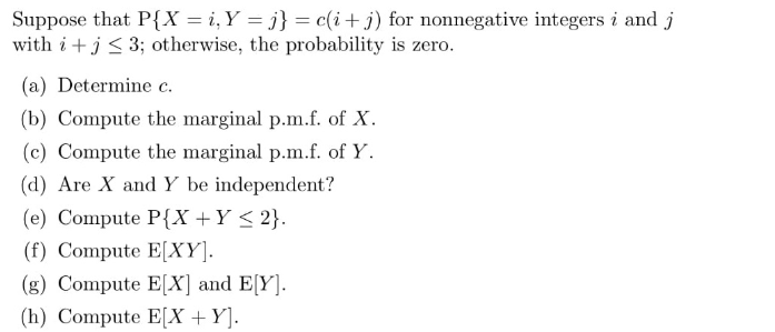 Solved Suppose That P X I Y J C I J For Nonnegative Inte Chegg Com