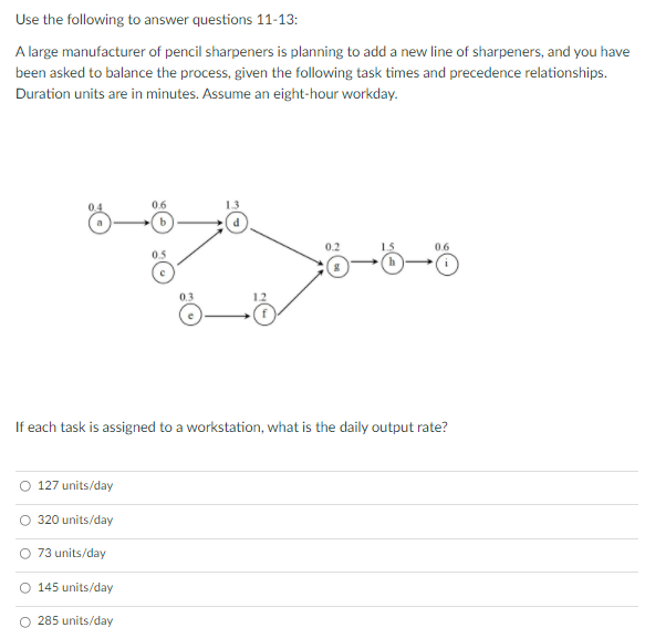 Solved Use the following to answer questions 11-13: A large | Chegg.com