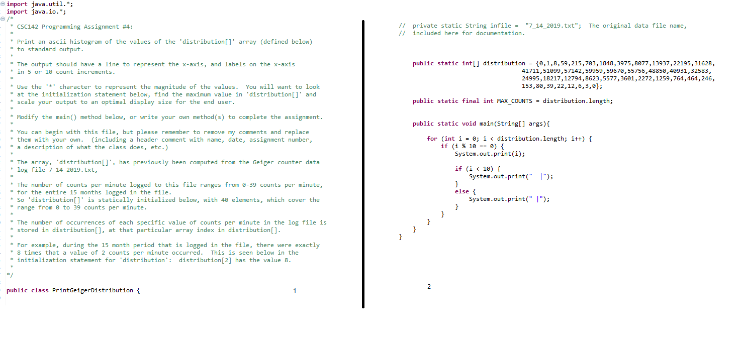 Solved import java.util.*; import java.io.*; CSC142 | Chegg.com