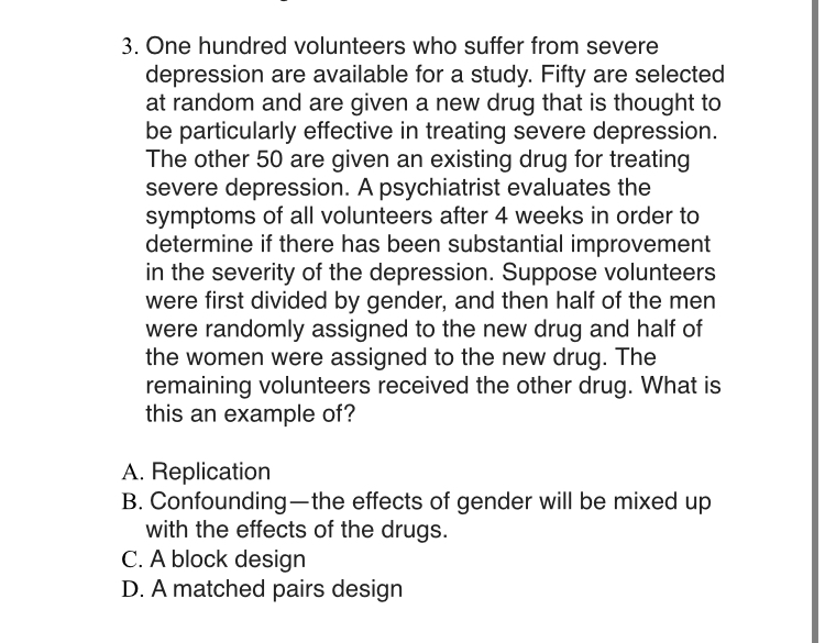 Solved 3. One hundred volunteers who suffer from severe