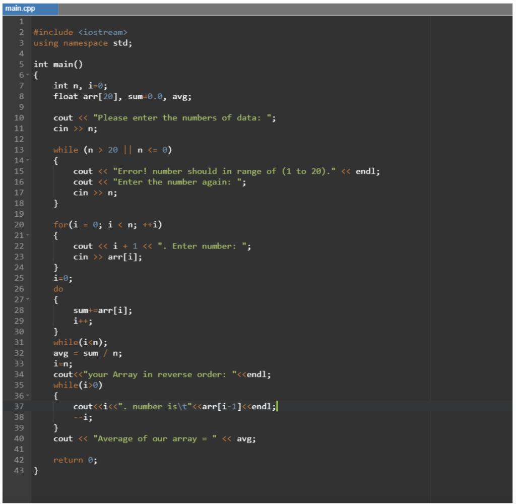 Solved c++****** Practicing 1-dimensional numeric arrays and | Chegg.com