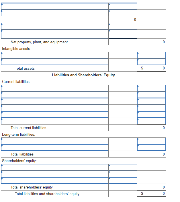 Solved Required: Drepare a classified balance sheet for the | Chegg.com