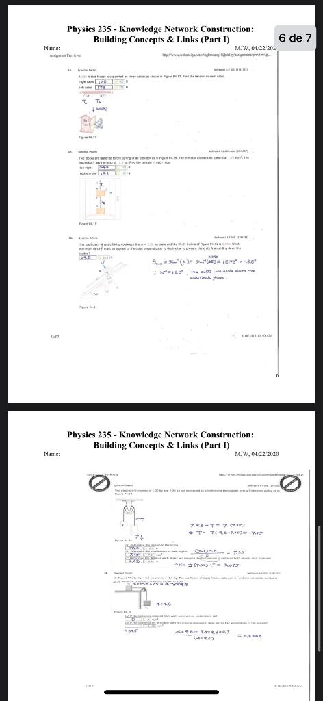 Physics 235 - Knowledge Network Construction: | Chegg.com