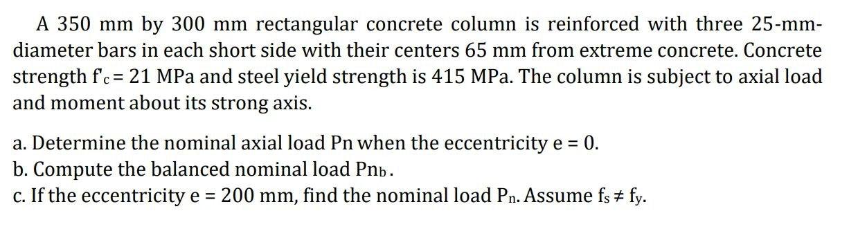 solved-a-350-mm-by-300-mm-rectangular-concrete-column-is-chegg