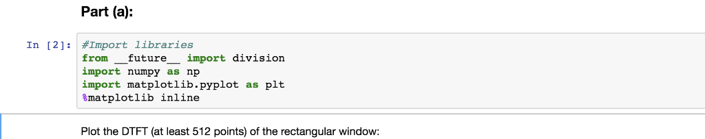 Part (a): In [2]: #Import libraries from | Chegg.com