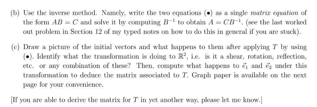 Solved Problem 3. Let RR2 be the linear transformation that | Chegg.com