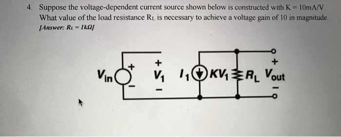 Solved Suppose The Voltage-dependent Current Source Shown 